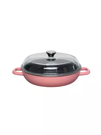 RIESS | Schmorpfanne mit Deckel 28cm Pink | 